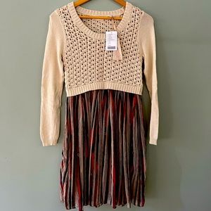 Anthropologie Sleeping On Snow Sweater Dress